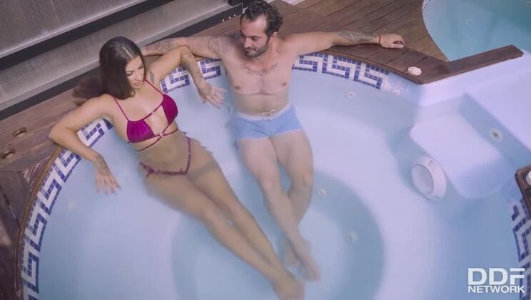 [DDFNetwork] - Hot Brunette Susy Gala Shows Off Poolside - Big Tits & Tattoo - Susy Gala