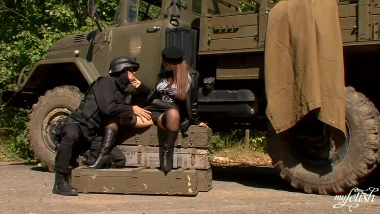 Blonde MILF Dominno Gets Filled - Big Tits & Stockings