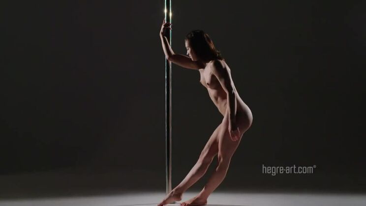 [Hegre] - Mya's Hot Solo Pole Dance - Beautiful Brazilian Brunette - Mya