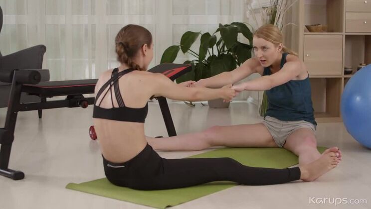 [KarupsPrivateCollection] - Stretching Sluts - Blonde Amaris and Brunette Stefanie - Amaris