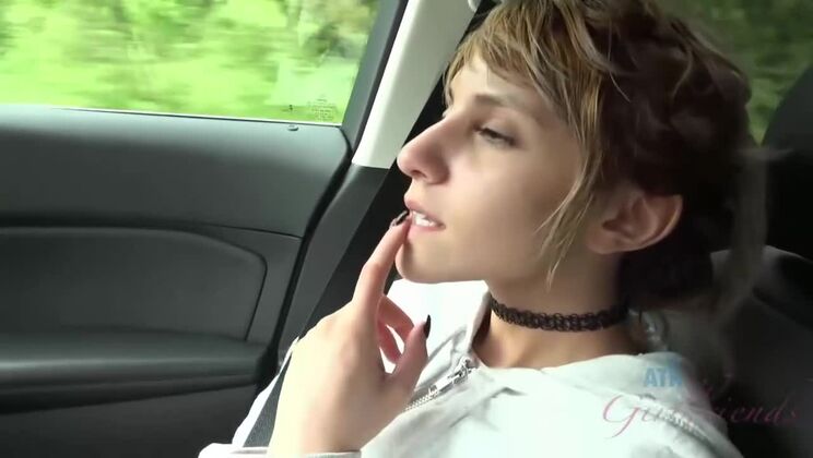 [ATKGirlfriends] - Exhibitionist Hime Marie Plays with Her Pussy Outdoors - Hime Marie