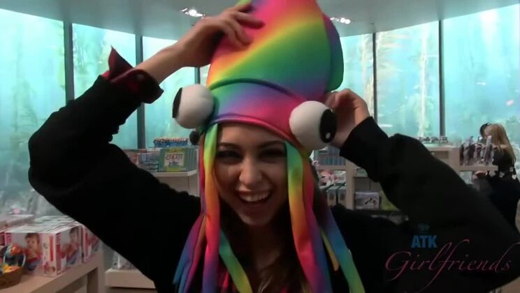 Pornstar Brunette Riley Reid's Solo Act