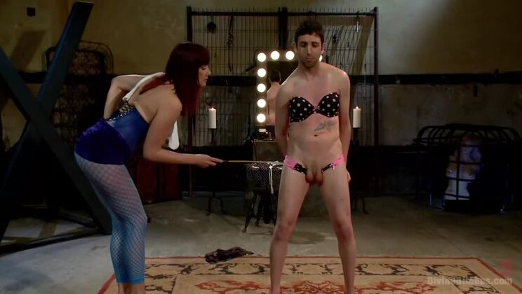 [DivineBitches] - Ball Busting and Strap-on Action with Bella Rossi - Bella Rossi