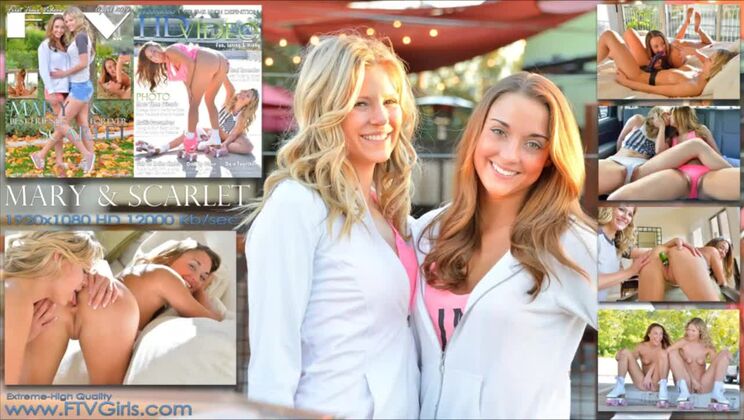 Nudist Beauties Mary and Scarlet in Action