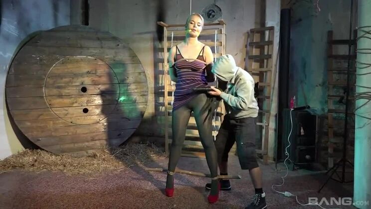 Nikky Dream Bound and Vibrating to Orgasm