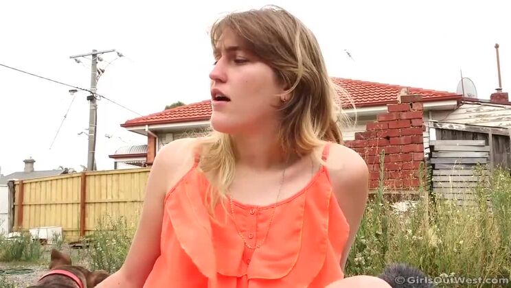 [GirlsOutWest] - Ren Blonde Hairy Sex - Ren