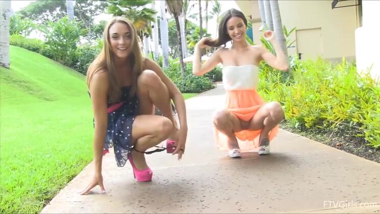 Girlfriends Aubrey and Mary - Shopping and Fun