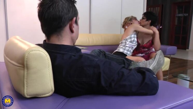 Gizelda B. and Becky in a Naughty Lesbian Threesome