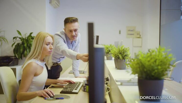 First Date with Blonde Angelika Grays in Heels