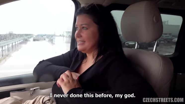 [CzechStreets] - Czech Big Tits Wife Has Anal Sex In Car Park