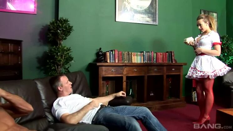 Brunette Teen Gets Anal and Blowjob