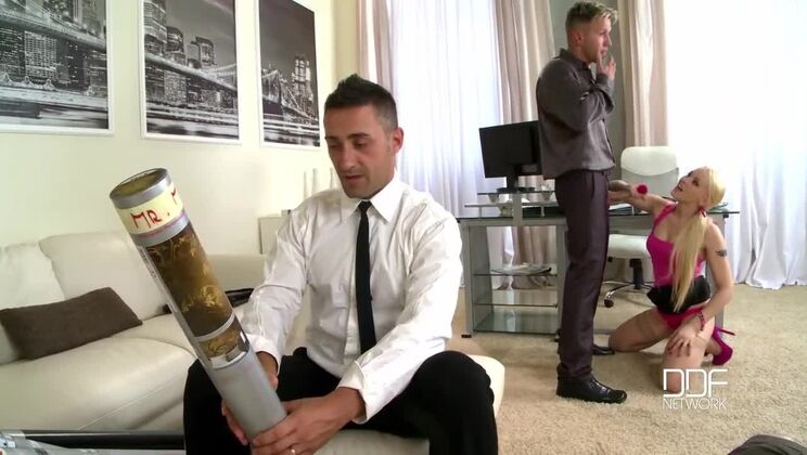 Lola Taylor in a Nasty Office Threesome