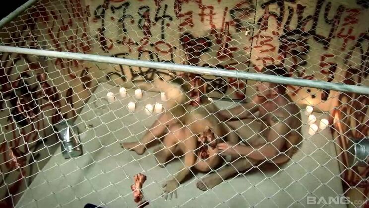 Anal Loving Blonde Gets Double Teamed at Gloryhole