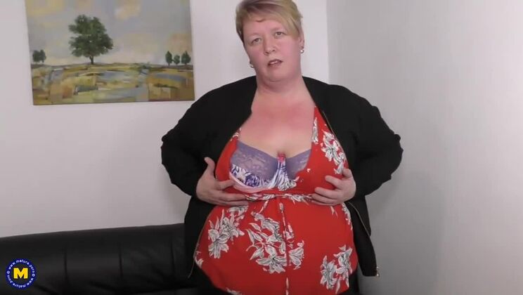 [Mature.nl] - Big Tits BBW Blonde Plays with Toys