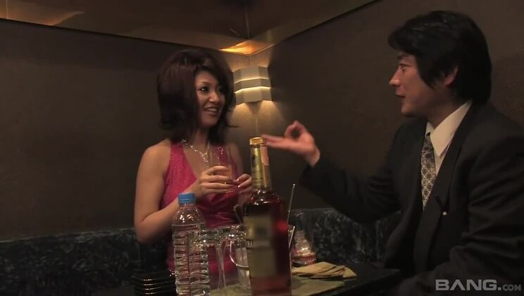 Uncensored Asian Creampie with Brunette