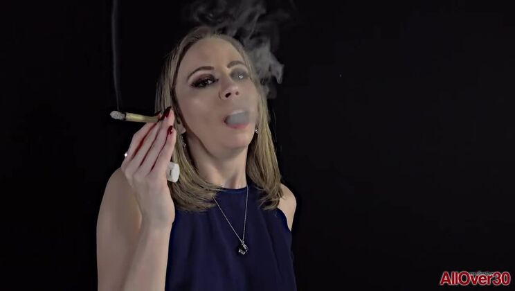 [MatureFetish] - Solo Smoking Norah Nova Blonde - Norah Nova