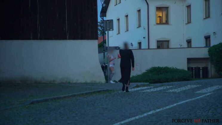 [ForgiveMeFather] - Catholic Priest Pardons Blonde With Big Butt - Leksi Fox