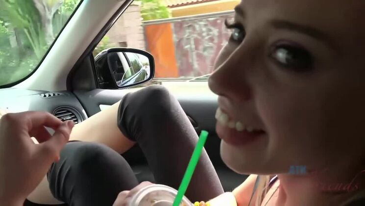 [ATKGirlfriends] - Blonde Teen Haley Reed's Amateur Beach Fuck - Haley Reed