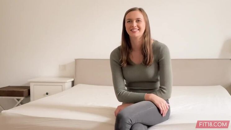 [Fit18] - Fitness Casting Teen Big Tits Facial