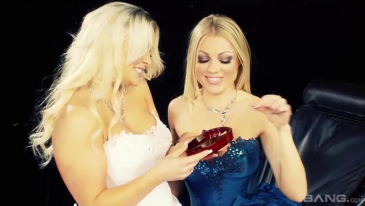 Mel and Cindy Big Tits Lesbian Love