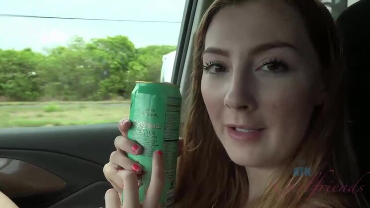 POV Amateur Footjob With Megan Winters, Redhead Babe