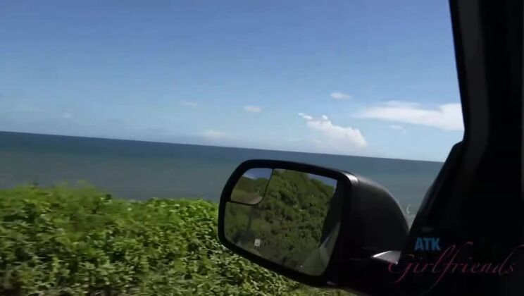 [ATKGirlfriends] - Blonde Ashley Lane's Car Sex with Creampie - Ashley Lane