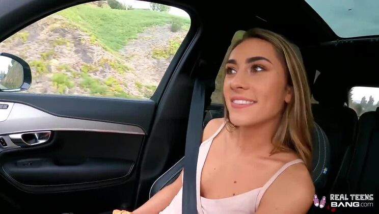 POV Mackenzie Mace Fucks a Guy on a Mountain