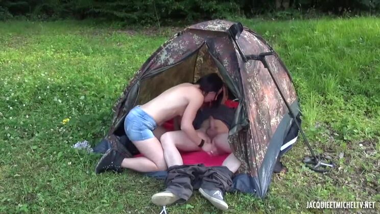 Estelle and Luna - Outdoor Sex and Facial