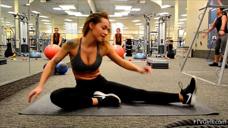 Young Charlotte Fingers in Nudist Shower