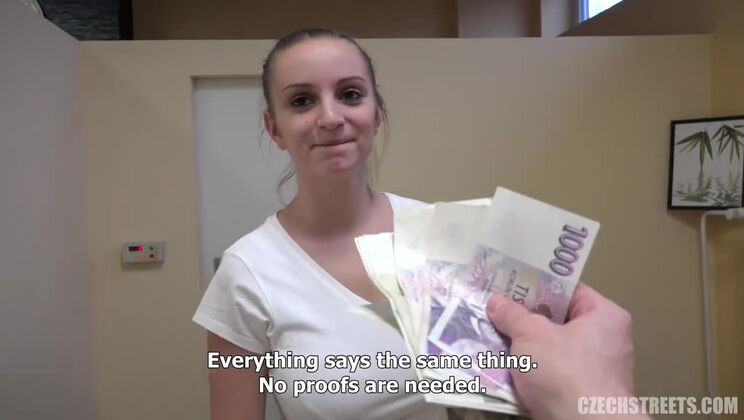 Huge Tits Czech Brunette on Streets 91