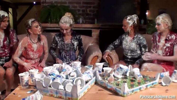 [Tainster] - Lesbian Stockings Fetish Party with Bella Baby - Victoria Puppy - Rachel Evans - Leony aprill - Bella Anne