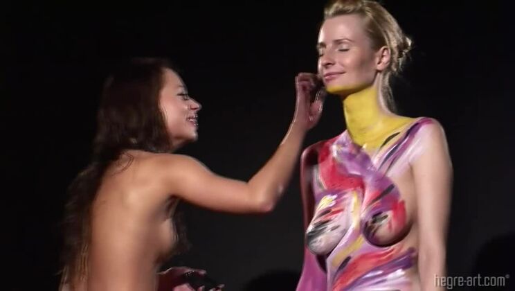 [Hegre] - Erica and Karolina Get Creative - Silvie