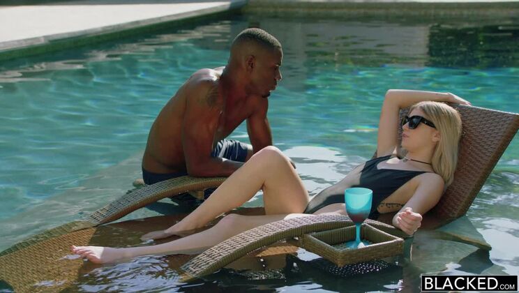 [BLACKED] - Riding a Big Dick: Blonde's Outdoor Adventure - Jason Brown - Arya Fae