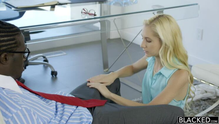 [BLACKED] - Cumplay with Glasses Girl and Michael Williams - Odette Delacroix - Michael Williams