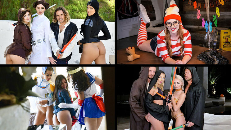 [TeamSkeetSelects] - Cosplay Sensations: Daisy, Sami, Brooklyn, Avery - Daisy Stone - Sami Parker - Brooklyn Gray - Avery Black