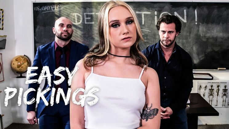 [PureTaboo] - Deepthroat and Anal for the Blonde Teen