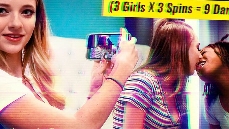 [SexTapeLesbians] - Hairy, Ebony, Blonde: 3-Girl Threesome Dare Challenge - Riley Star - Kyler Quinn - Hazel Grace