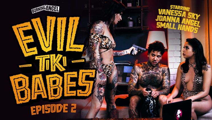 [BurningAngel] - Deepthroat Threesome with Joanna Angel and Small Hands - Vanessa Sky - Small Hands - Joanna Angel