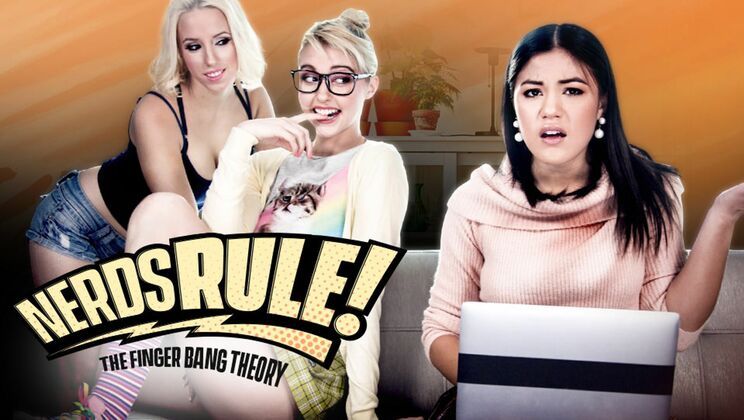 [Girlsway] - Threesome Theories: Nerds and Pussy Licking - Aspen Romanoff - Chloe Cherry - Kendra Spade