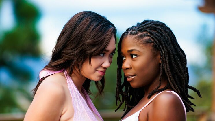 [Girlsway] - Ebony and Asian Interracial Love