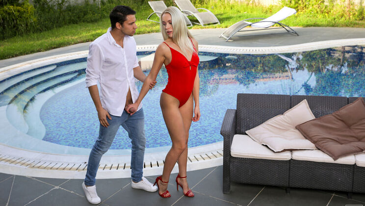 [NubileFilms] - Small Tits Blonde Gets Wild Outdoor