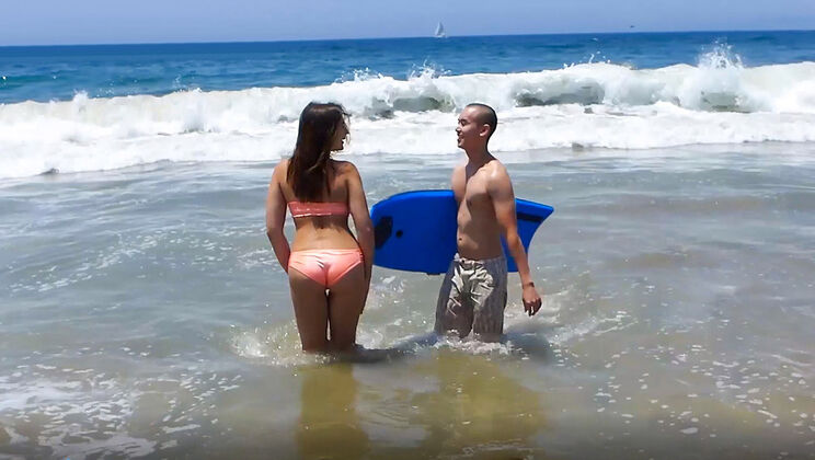 [TeamSkeetXSeries] - James Bang Fucks a Thick White Babe, Blair, on the Beach - Blair Williams - James Bang