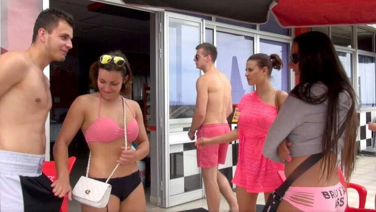 [SummerSinners] - Shaved Teen Pissing in Public - Billie Star - Alexis Cherry