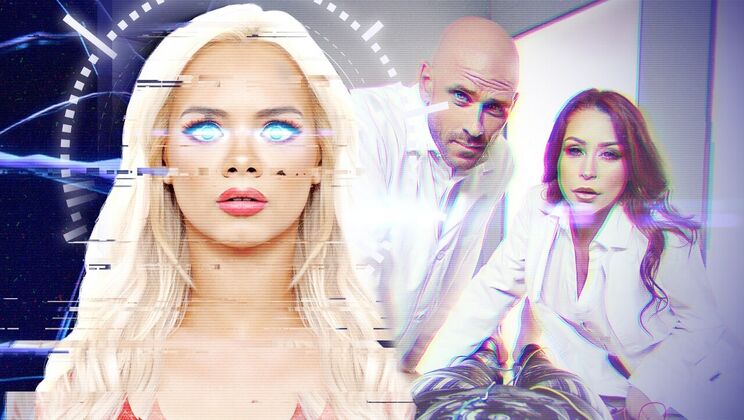 [Brazzers] - Redhead Lesbians In Threesome Action - Monique Alexander - Elsa Jean - Johnny Sins