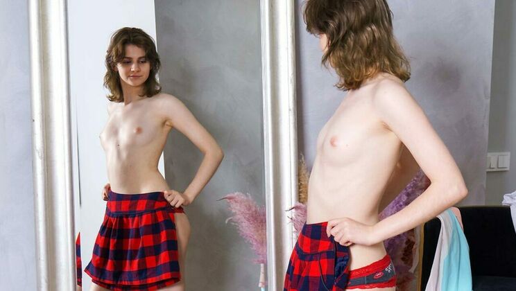 [ClubSweethearts] - Masturbation with a Shaved Brunette