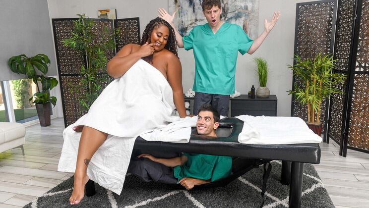 [Brazzers] - Wet and Oiled Big Tits in Massage Parlor