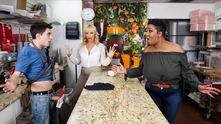 [LilHumpers] - Big Natural Tits Barista in Missionary