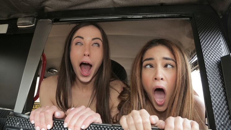 [FakeTaxi] - POV Fucking with Spanish Lesbians