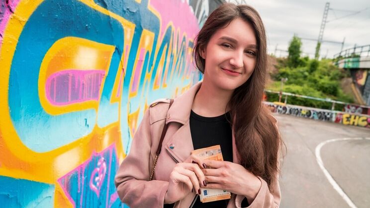 [PublicAgent] - European Brunette with Big Natural Tits Fucked