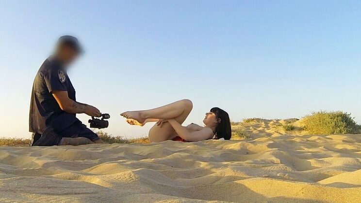 [FakeCop] - Nudist Beach Seduction: Cop and Teen Anal Fun - Monty